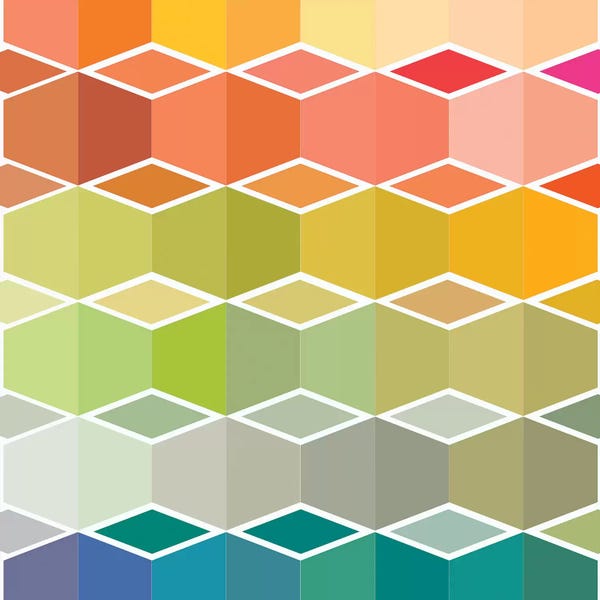 Colorful Abstracts: Flanneur II by Sylvie Demers