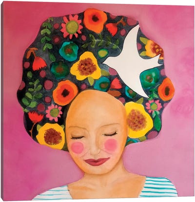 Florence Carre Canvas Art Print - Women's Empowerment Art