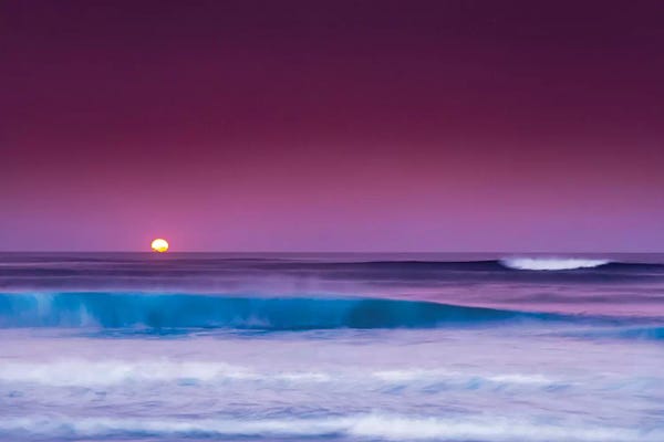 Sean Davey: Pipeline Moonset by Sean Davey
