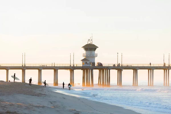Huntington Beach: Bleached Huntington by Sean Davey