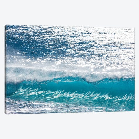 Turquoise Shimmer Canvas Print #SDV244} by Sean Davey Canvas Art