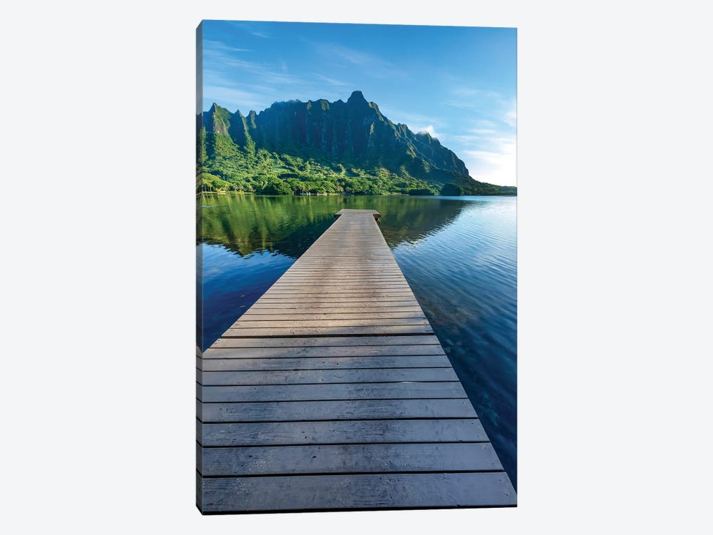 Dock To Paradise by Sean Davey 1-piece Canvas Art