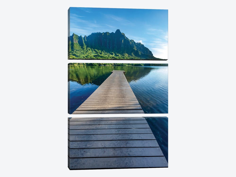 Dock To Paradise by Sean Davey 3-piece Canvas Art