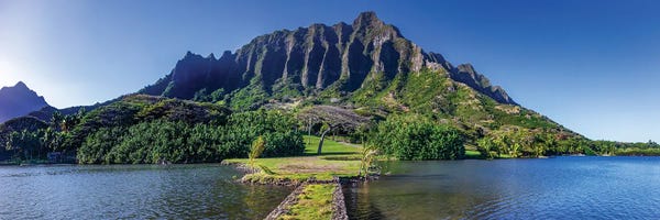 Sean Davey: Kualoa Fishpond Pano by Sean Davey