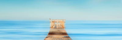 Pastel Gate by Sean Davey framed canvas print