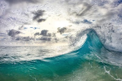 Aqua Fold by Sean Davey canvas print