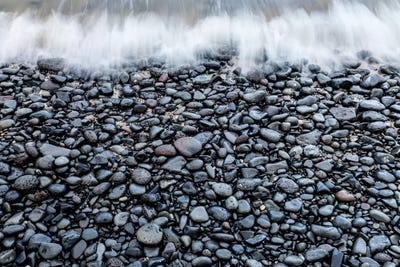 Foam Rush Pebbles by Sean Davey art print