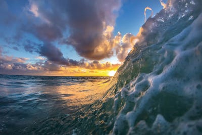 Foam Wall Sunrise by Sean Davey canvas print