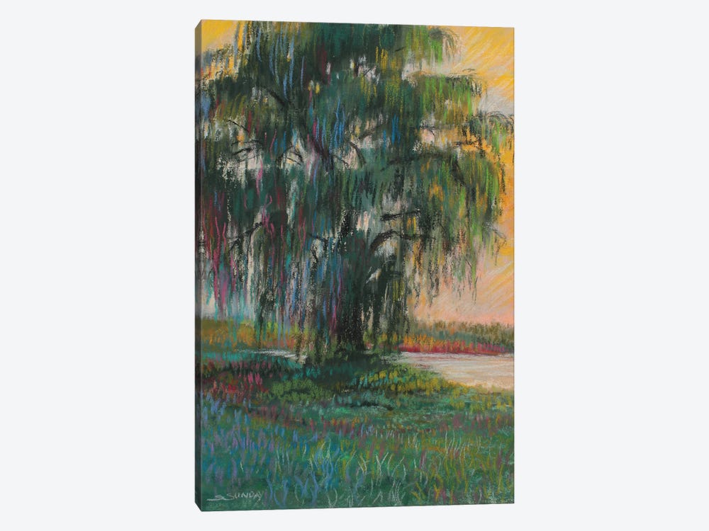Curtis Farm Willow Tree by Sharon Sunday 1-piece Canvas Artwork