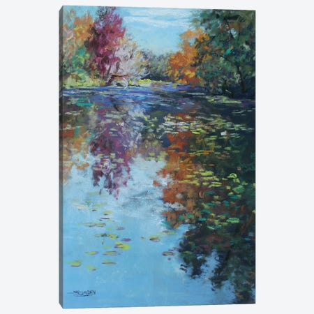 Grand River Reflection Canvas Print #SDY15} by Sharon Sunday Canvas Art Print