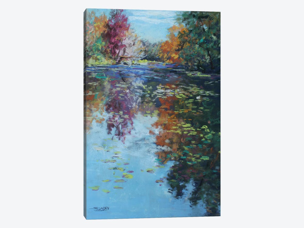 Grand River Reflection by Sharon Sunday 1-piece Canvas Print