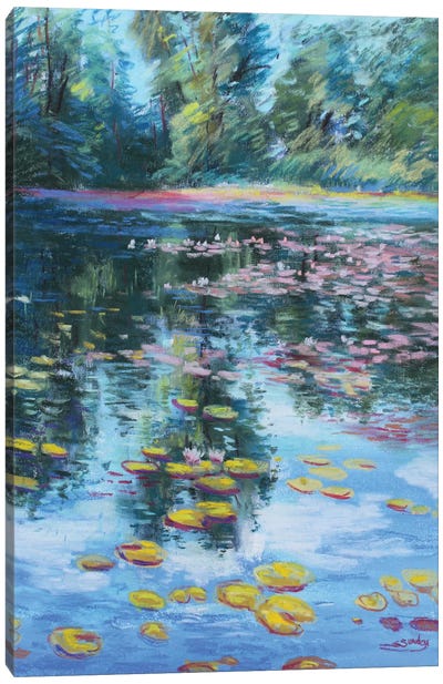 JCAA Plein Air The Mill Pond Canvas Art Print - Plein Air Paintings