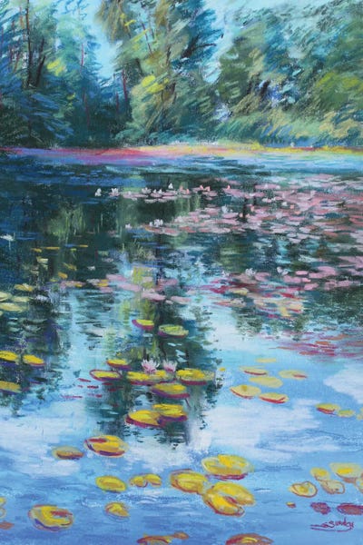 Plein Air Paintings: JCAA Plein Air The Mill Pond by Sharon Sunday