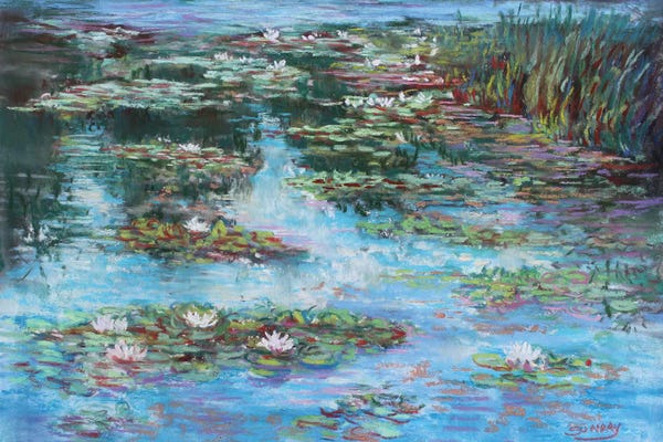 Water Lilies: Liberty Sunrise by Sharon Sunday