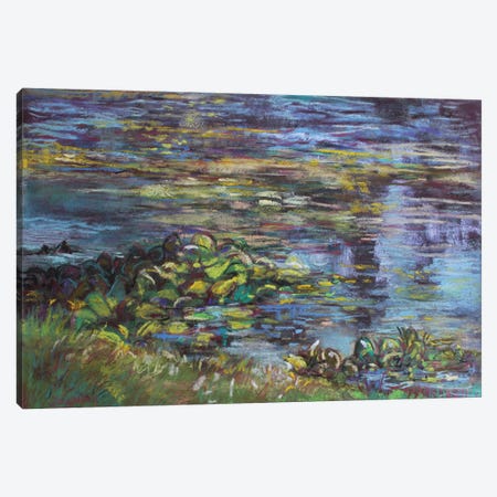 Lil Pads Reflecting Canvas Print #SDY23} by Sharon Sunday Canvas Print