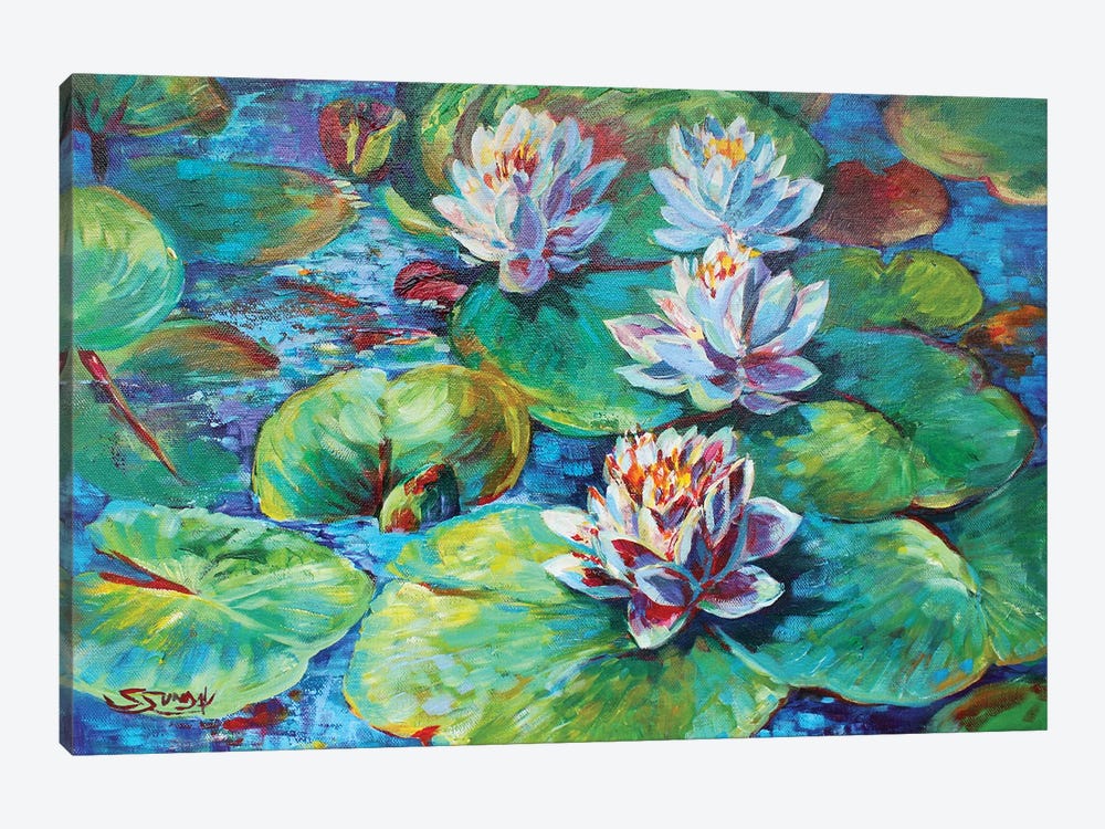Max's Lily Pads by Sharon Sunday 1-piece Canvas Art Print
