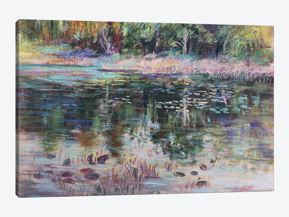Remembering The Pond by Sharon Sunday 1-piece Canvas Print