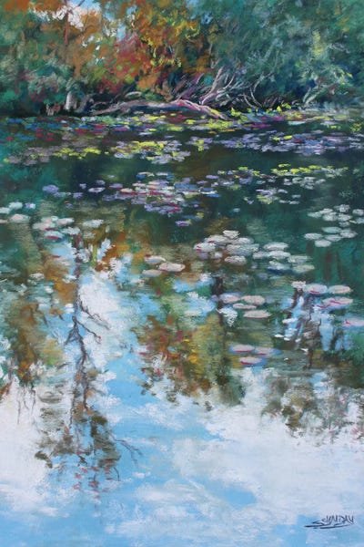 River At Ella Sharp Park by Sharon Sunday canvas print