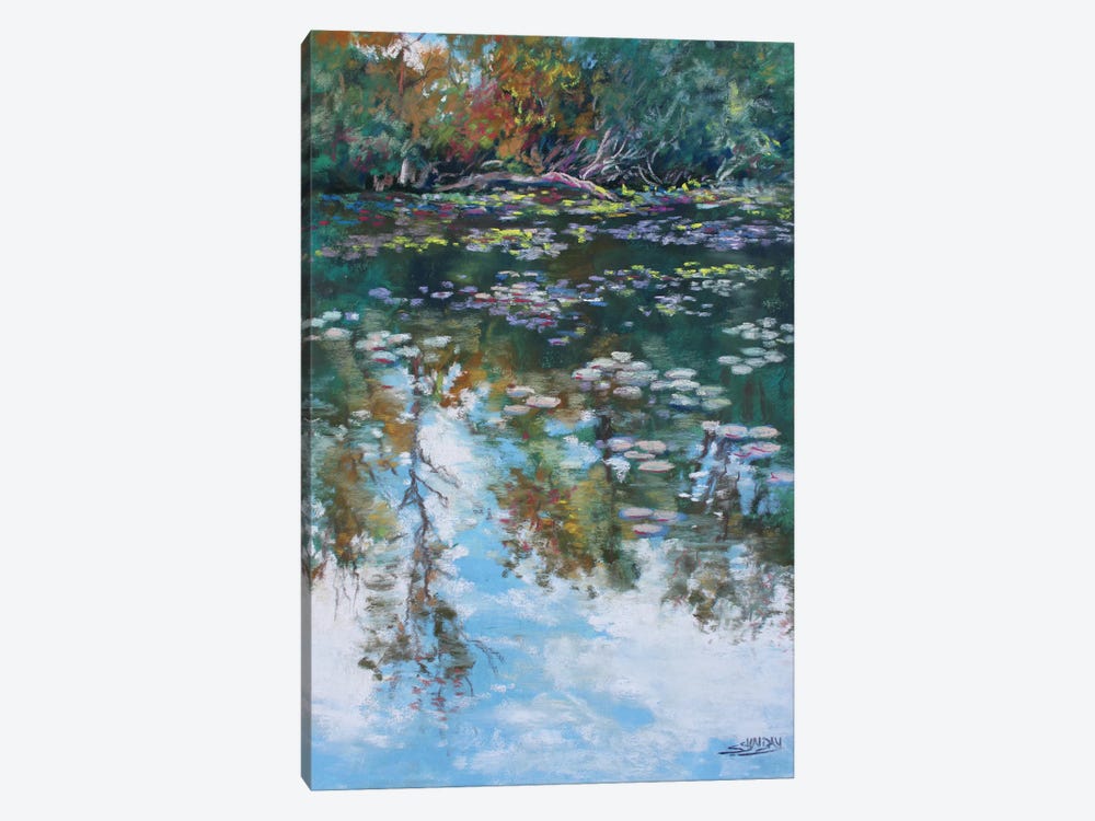 River At Ella Sharp Park by Sharon Sunday 1-piece Canvas Art