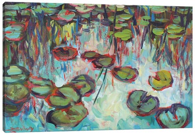 Smaller Lily Pads Canvas Art Print - Sharon Sunday