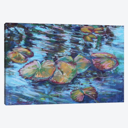 The Lily Pads At Liberty Mill Canvas Print #SDY36} by Sharon Sunday Canvas Print