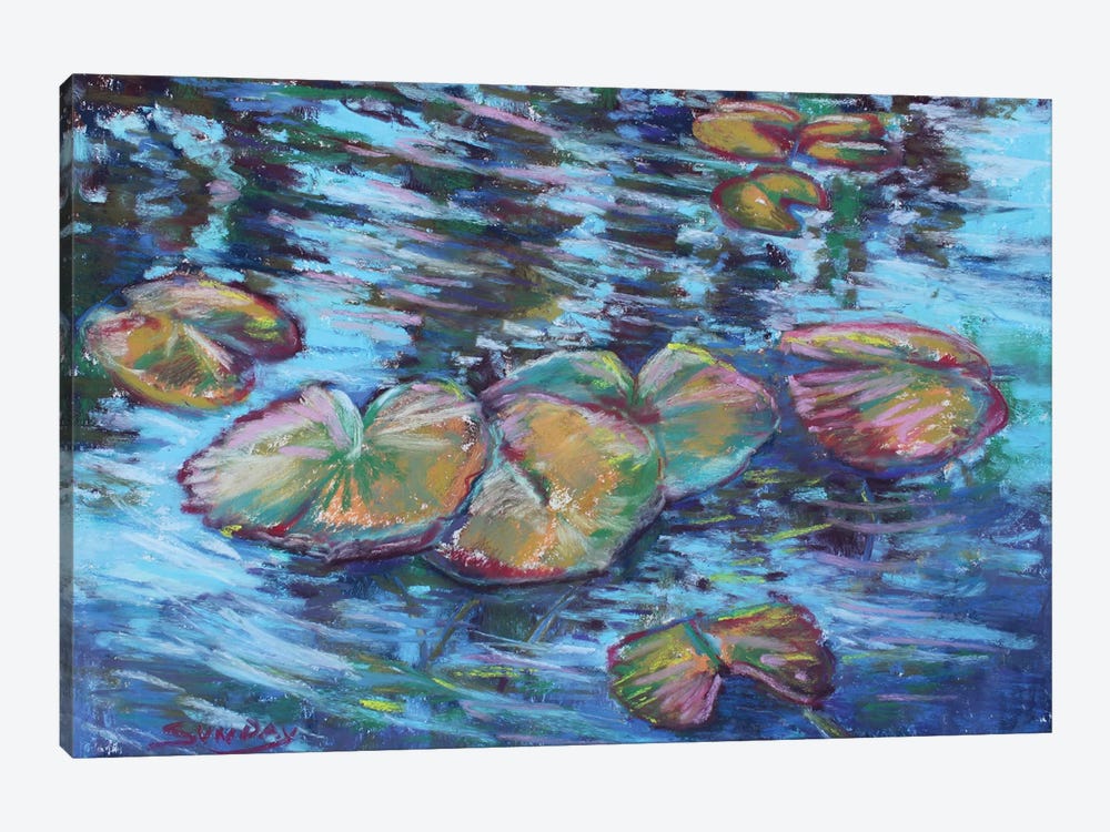 The Lily Pads At Liberty Mill by Sharon Sunday 1-piece Canvas Art