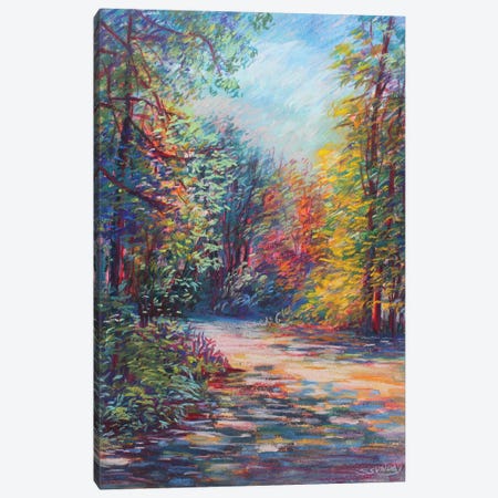 The Path In The Woods Canvas Print #SDY39} by Sharon Sunday Canvas Artwork