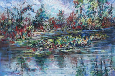The Secret Pond by Sharon Sunday canvas print