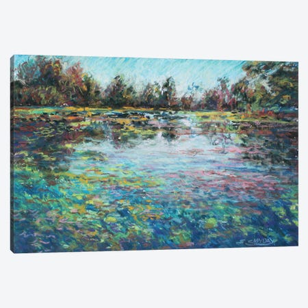 Lily Pads On The Pond Canvas Print by Sharon Sunday | iCanvas