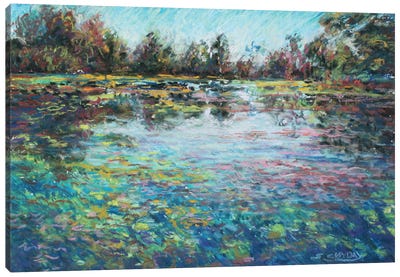 Twilight Pond Canvas Art Print - Sharon Sunday