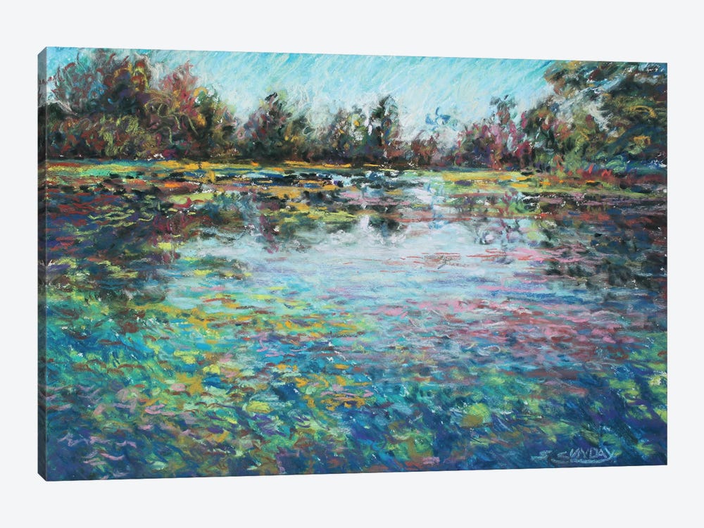 Twilight Pond by Sharon Sunday 1-piece Canvas Wall Art