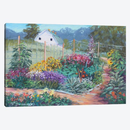 Garden View Canvas Print #SDY55} by Sharon Sunday Canvas Art Print