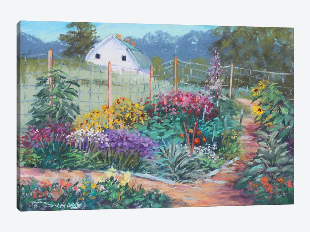 Garden View by Sharon Sunday 1-piece Art Print