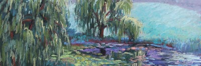 Hidden Lake Gardens by Sharon Sunday framed canvas print