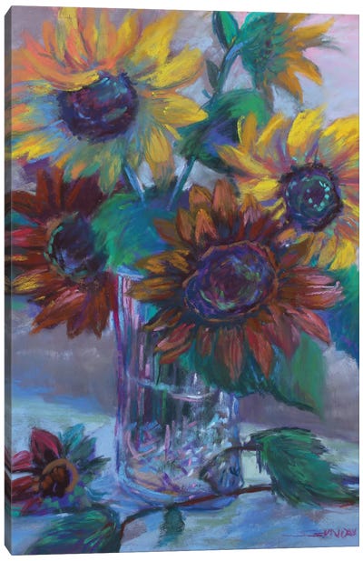 Joyful Flowers Canvas Art Print - Sharon Sunday