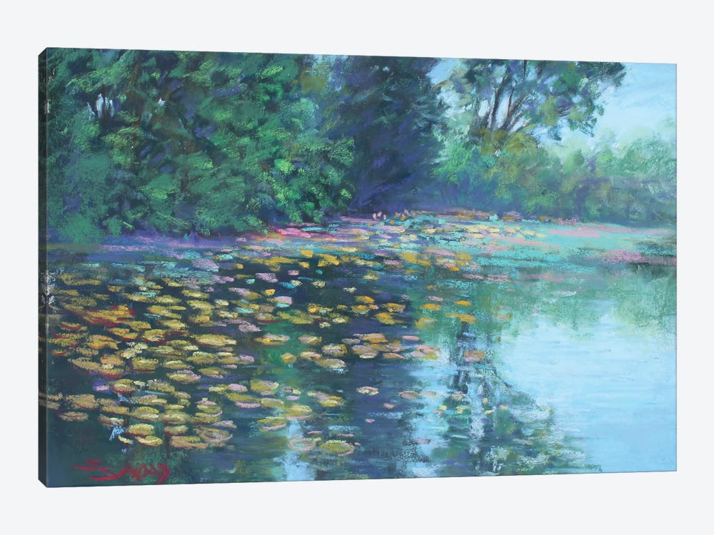 Lily Pads On The Pond by Sharon Sunday 1-piece Canvas Artwork