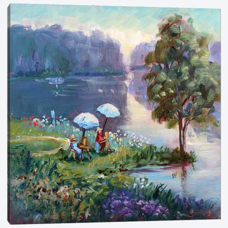 Painters At Lillie Park Canvas Print #SDY74} by Sharon Sunday Art Print