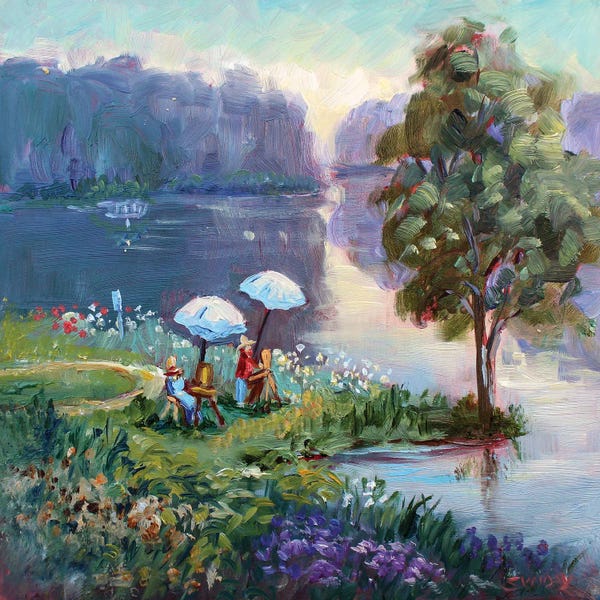 Sharon Sunday: Painters At Lillie Park by Sharon Sunday