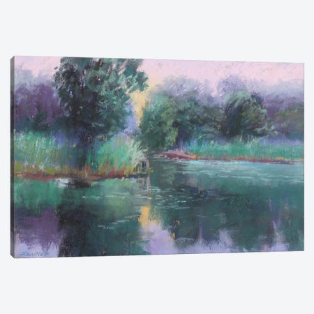 Pond In Ann Arbor Canvas Print #SDY75} by Sharon Sunday Canvas Print