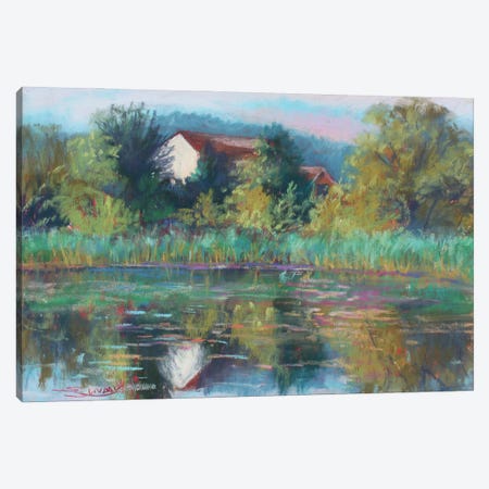 Pond In Dexter Canvas Print #SDY76} by Sharon Sunday Canvas Print