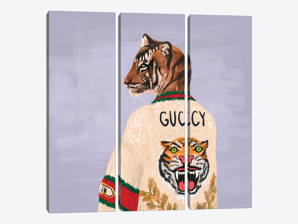 Guccy Tiger by SKMOD 3-piece Canvas Wall Art
