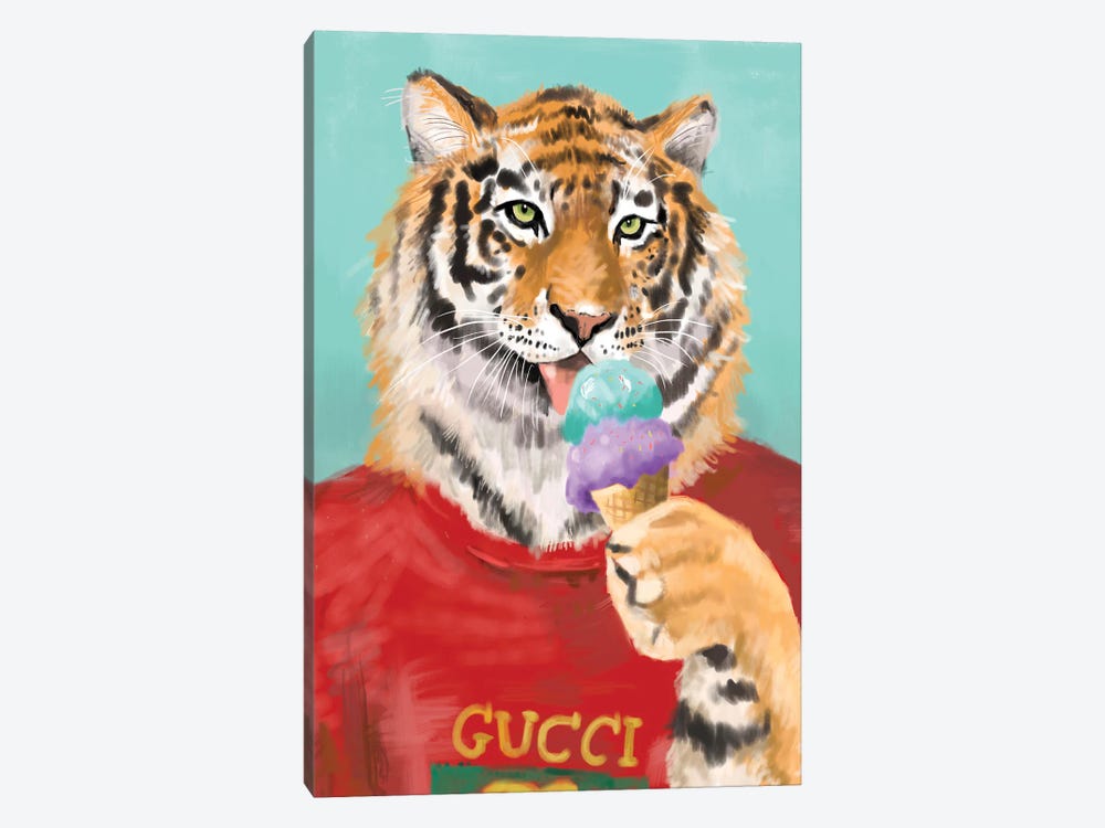 Ice Cream Gucci Tiger by SKMOD 1-piece Canvas Artwork
