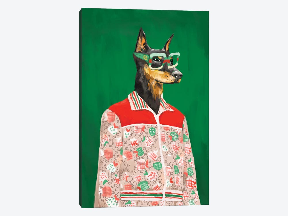 Gucci Doberman by SKMOD 1-piece Canvas Art Print