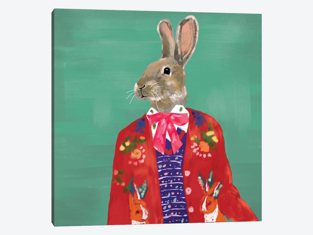 Red Rabbit In Gucci by SKMOD 1-piece Canvas Print