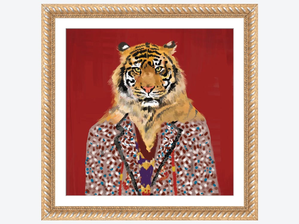 Gucci Snow Leopard Art Print by Heather Perry