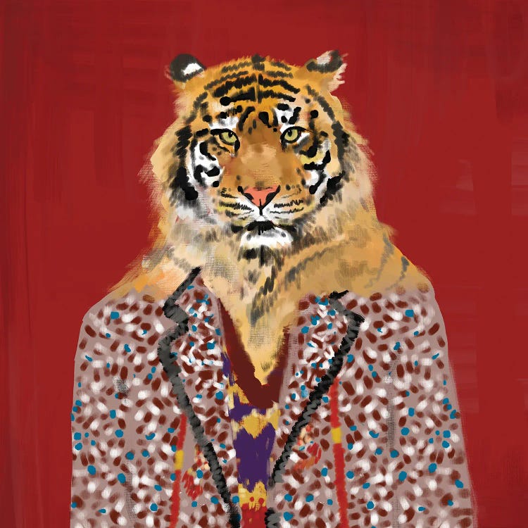 Red Tiger In Gucci by SKMOD wall art