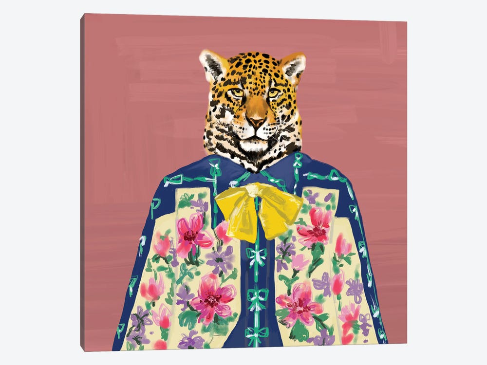 Pink Jaguar In Gucci by SKMOD 1-piece Canvas Print