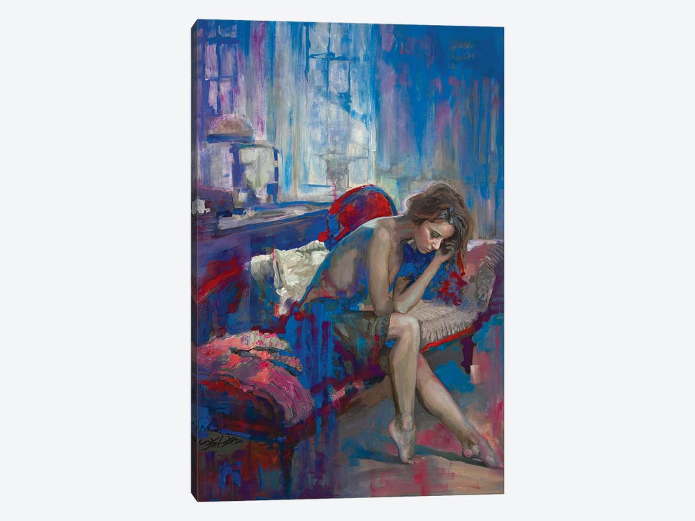 Moods Of Electric Blue by Seth Couture 1-piece Art Print