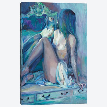 Vanity Mirror And Nadia Canvas Print #SEC36} by Seth Couture Canvas Wall Art