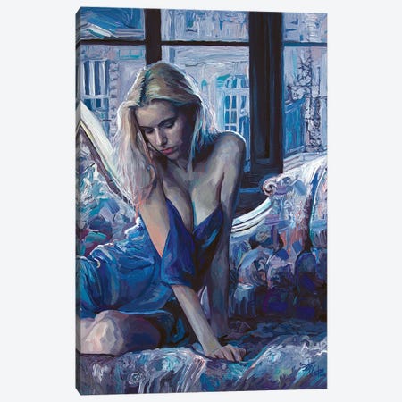 Heart Of Forgotten Blue Canvas Print #SEC8} by Seth Couture Canvas Artwork